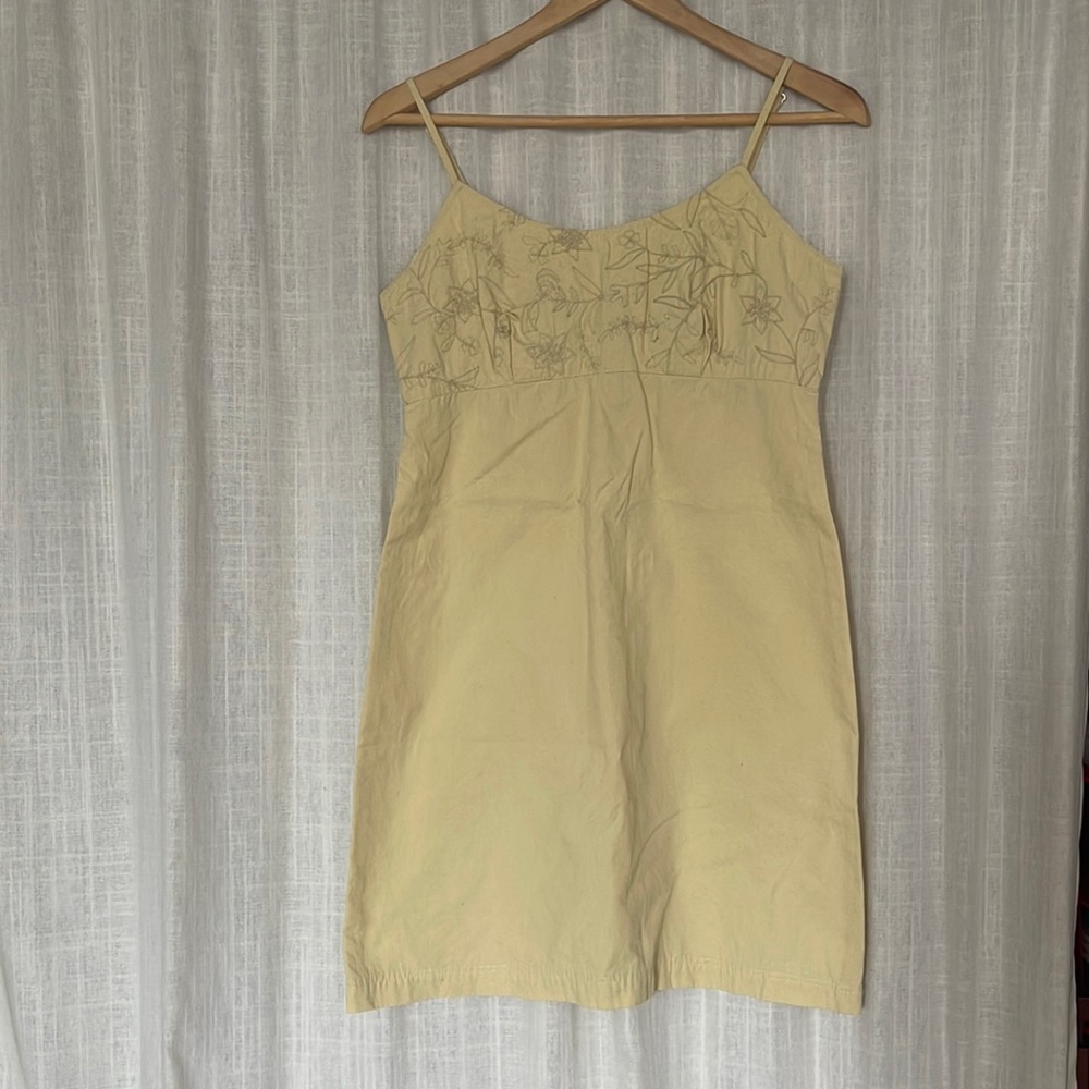 Sleeveless Yellow Dress